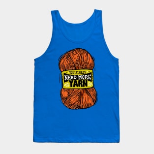 You Always Need More Orange Yarn Tank Top